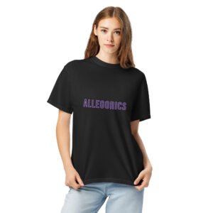 ALLEGORICS Neon Purple/ Pink Logo Tee – Comfort Colors 1717 Heavyweight Unisex Tee