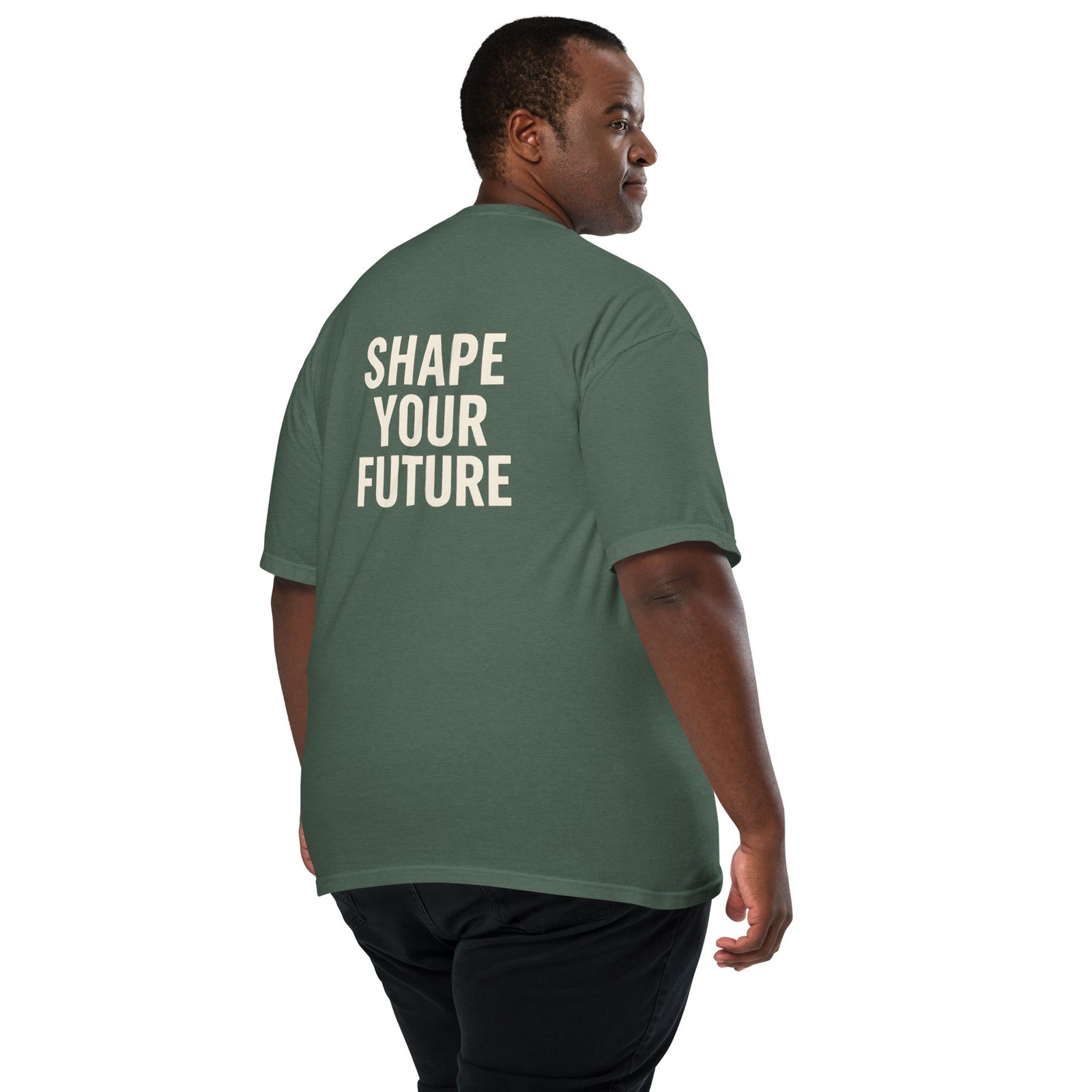 ALLEGORICS “Shape Your Future” Embroidery & DTG Heavyweight Tee – Comfort Colors 1717 - Image 26