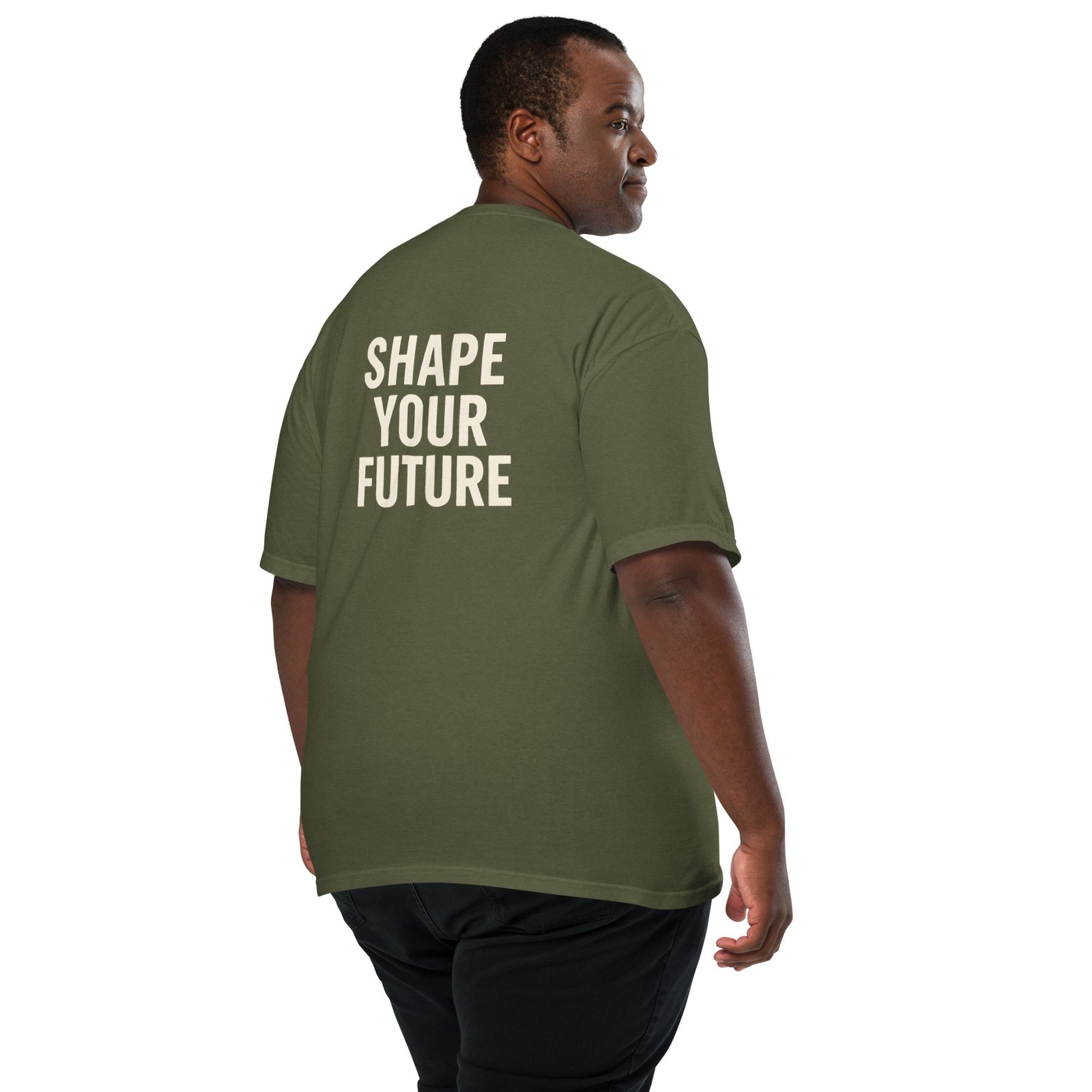 ALLEGORICS “Shape Your Future” Embroidery & DTG Heavyweight Tee – Comfort Colors 1717 - Image 20