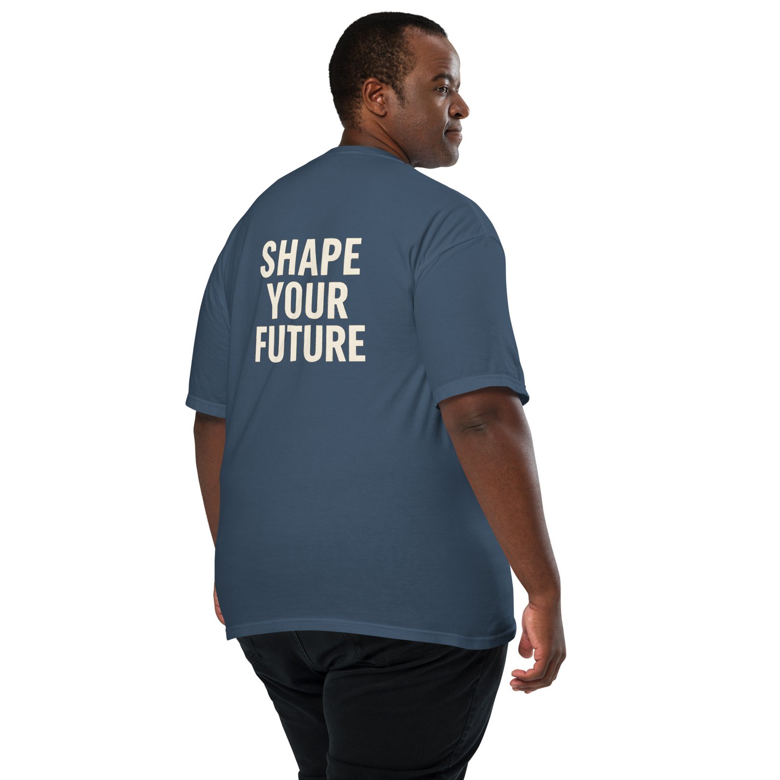 ALLEGORICS “Shape Your Future” Embroidery & DTG Heavyweight Tee – Comfort Colors 1717 - Image 17