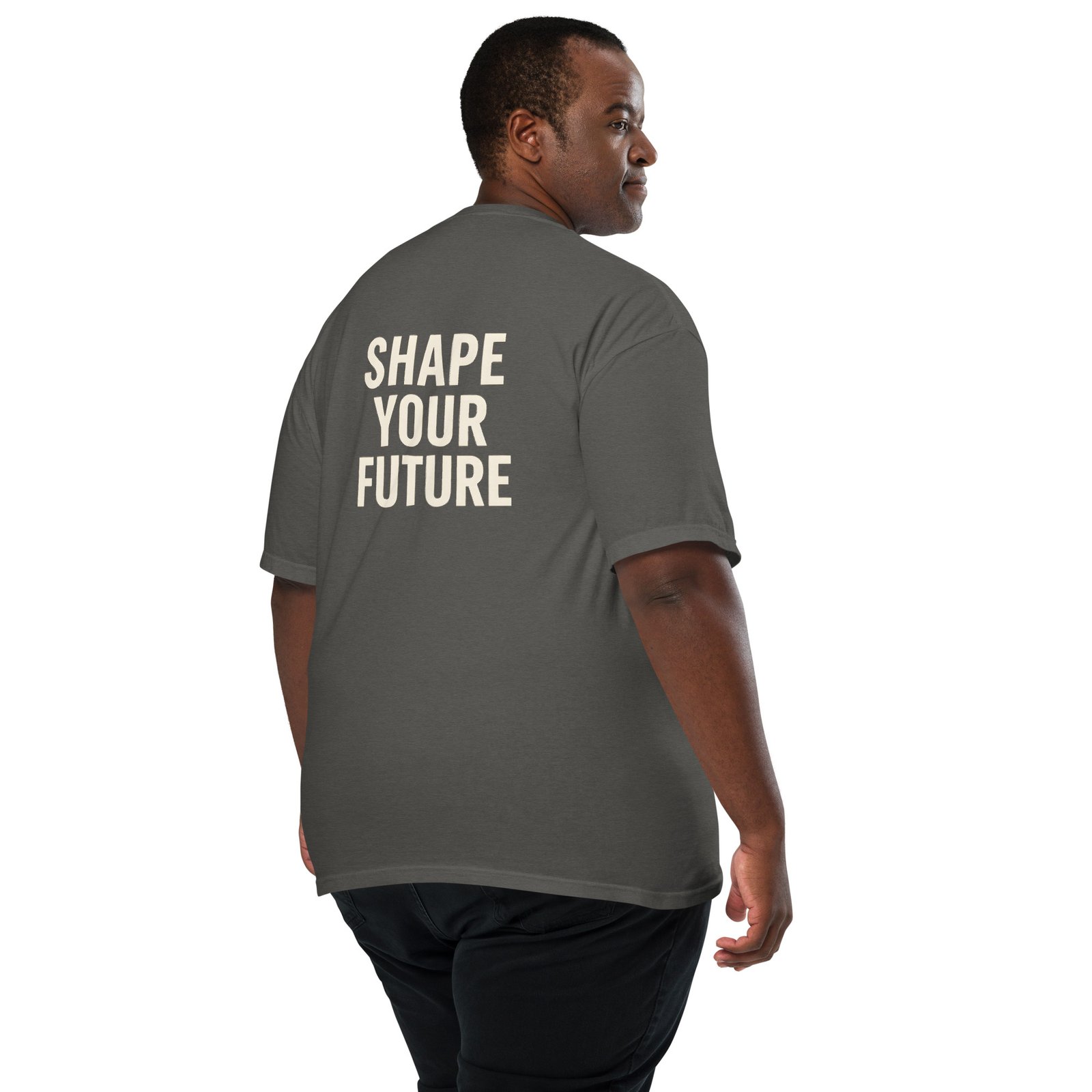 ALLEGORICS “Shape Your Future” Embroidery & DTG Heavyweight Tee – Comfort Colors 1717