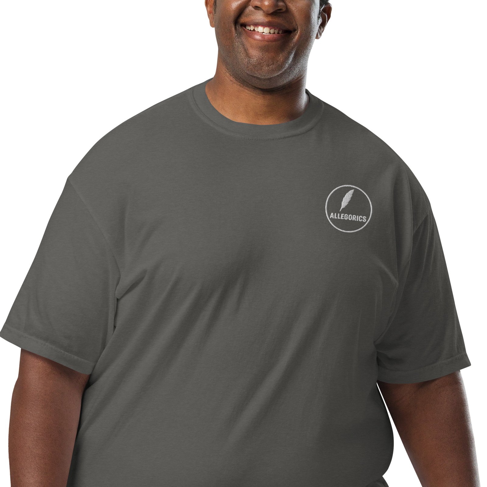 ALLEGORICS “Shape Your Future” Embroidery & DTG Heavyweight Tee – Comfort Colors 1717 - Image 23