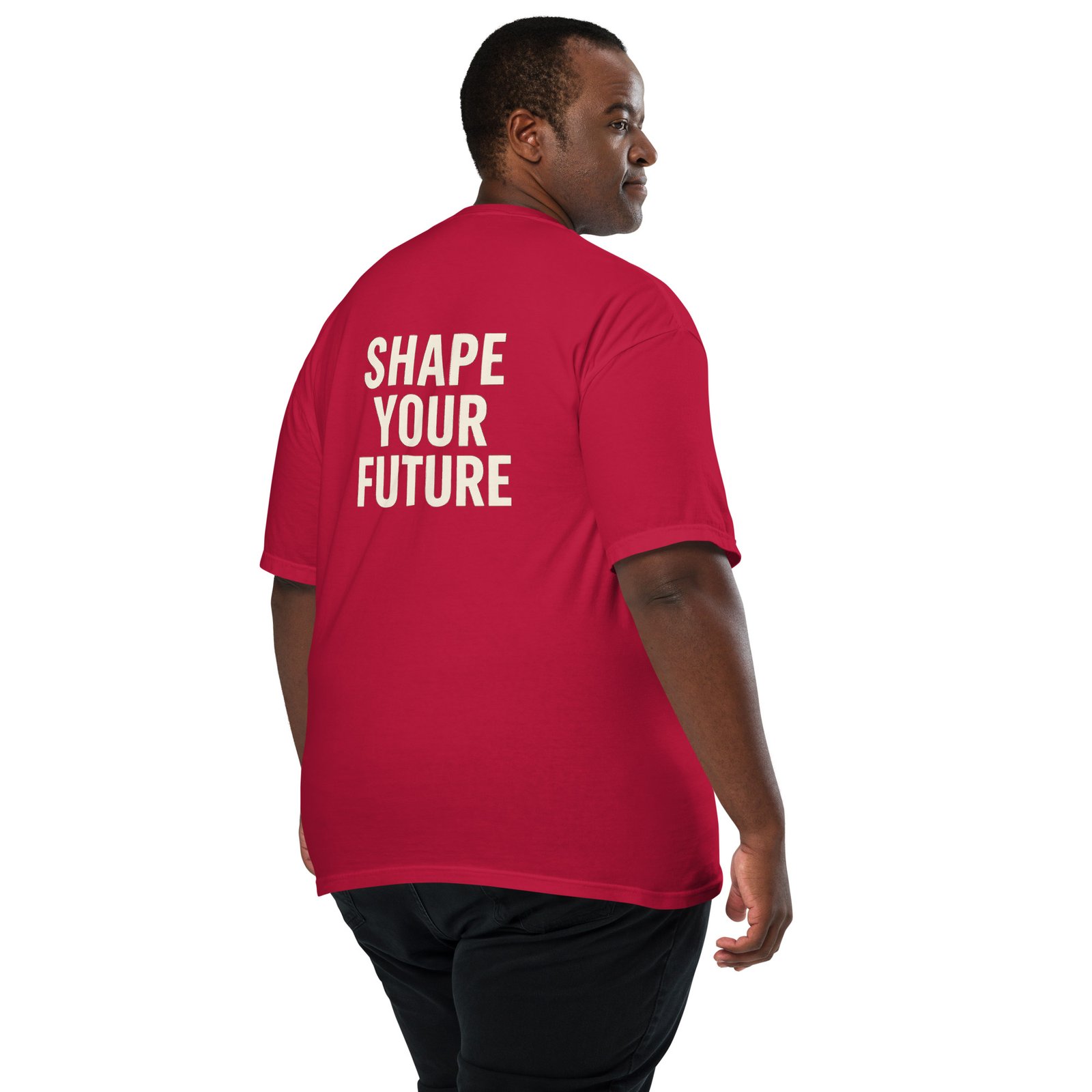 ALLEGORICS “Shape Your Future” Embroidery & DTG Heavyweight Tee – Comfort Colors 1717 - Image 9