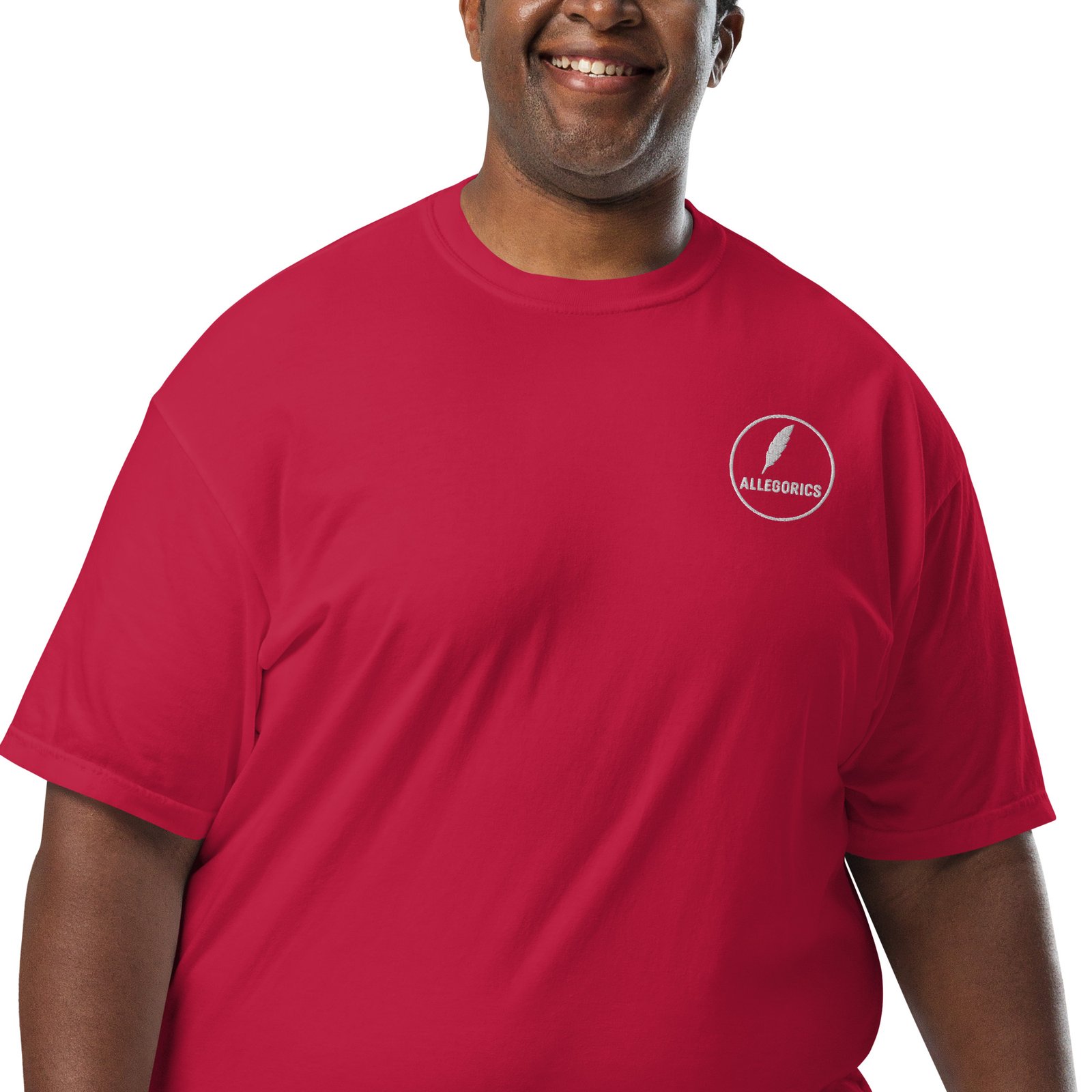 ALLEGORICS “Shape Your Future” Embroidery & DTG Heavyweight Tee – Comfort Colors 1717 - Image 8