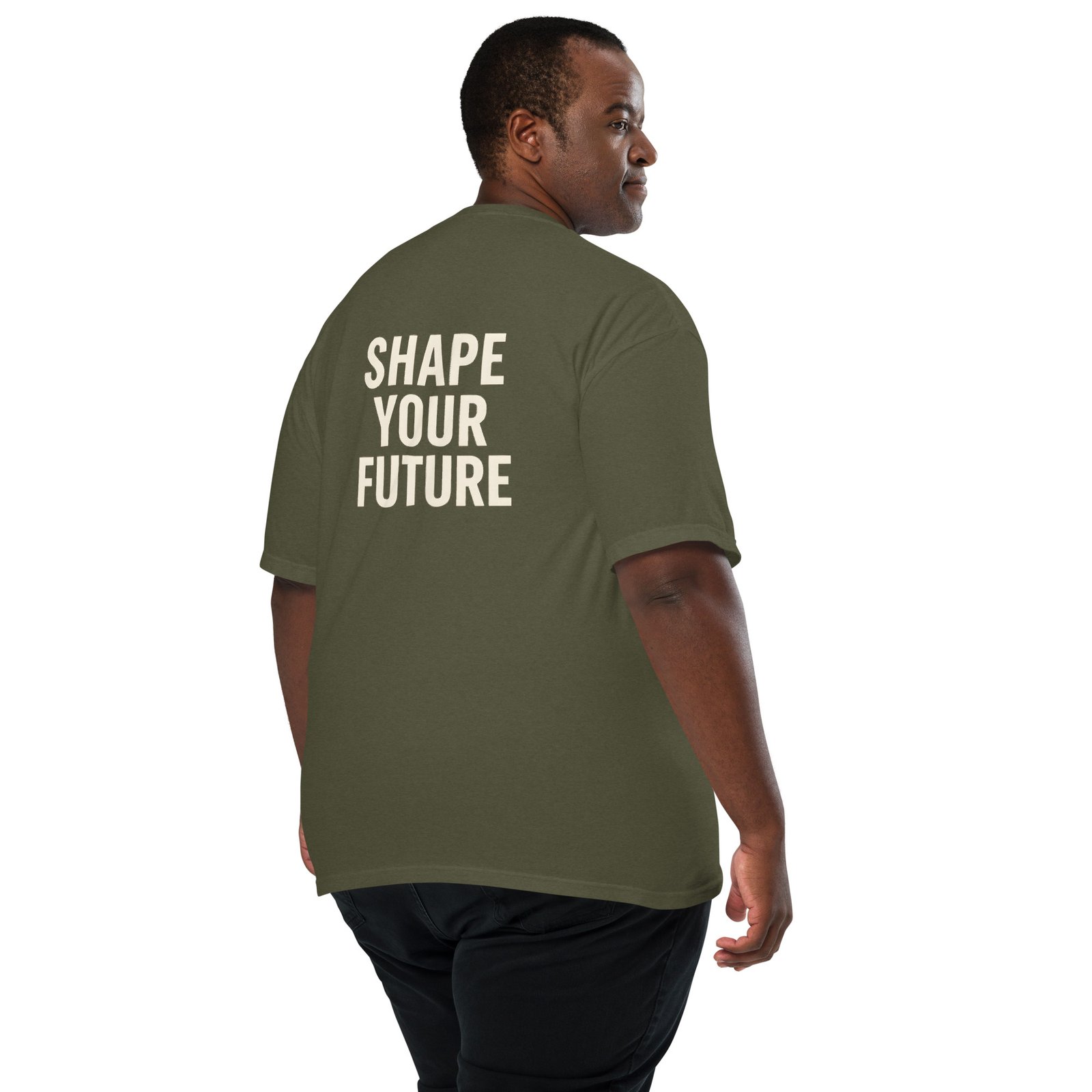ALLEGORICS “Shape Your Future” Embroidery & DTG Heavyweight Tee – Comfort Colors 1717 - Image 14