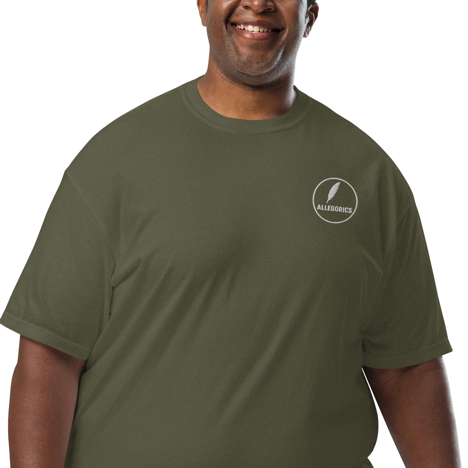 ALLEGORICS “Shape Your Future” Embroidery & DTG Heavyweight Tee – Comfort Colors 1717 - Image 16