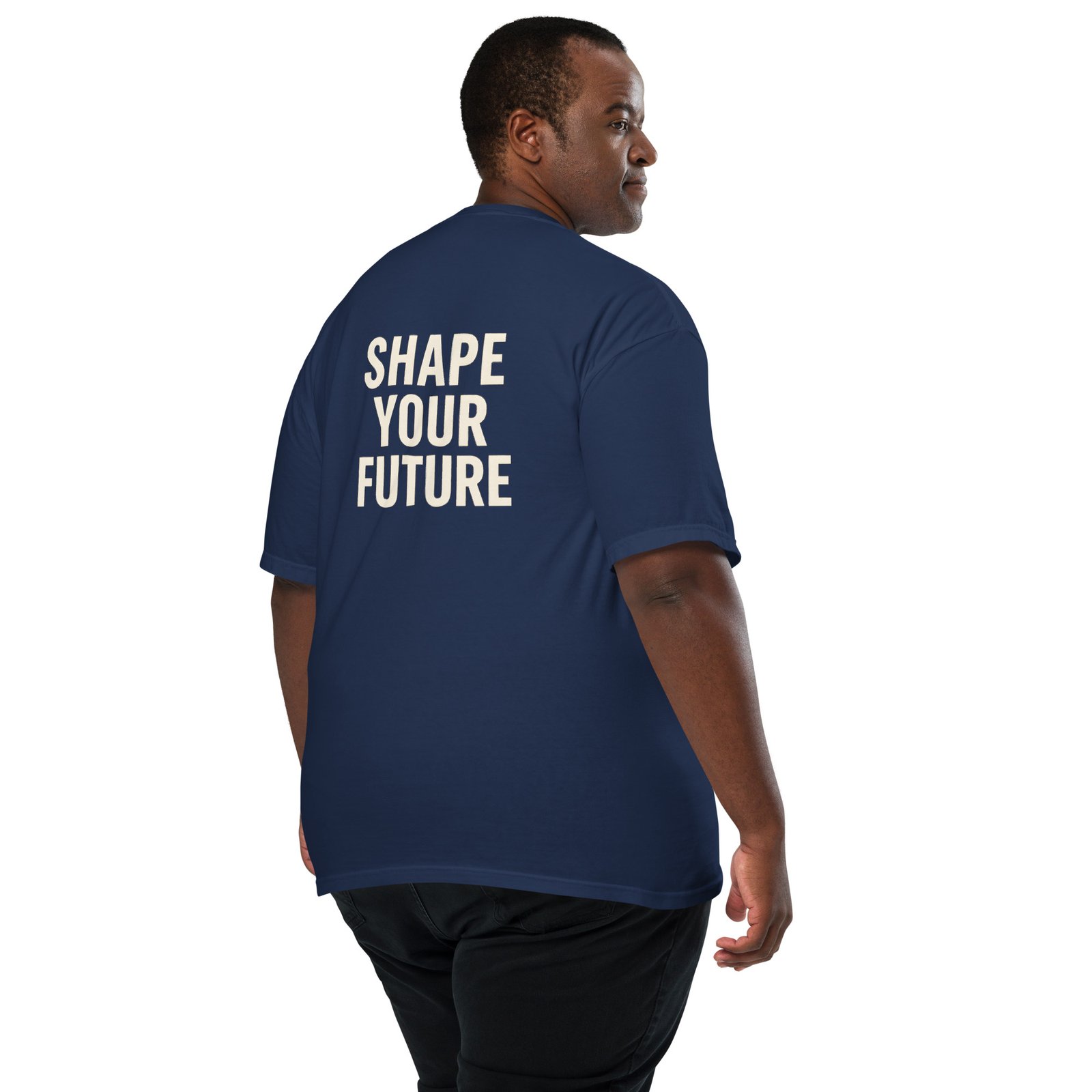 ALLEGORICS “Shape Your Future” Embroidery & DTG Heavyweight Tee – Comfort Colors 1717 - Image 6
