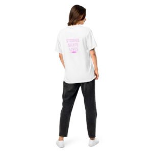 ALLEGORICS Neon Pink/Purple Logo + “SHAPE YOUR FUTURE” Printed & Embroidery Heavyweight Tee – Comfort Colors 1717