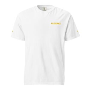 ALLEGORICS Gold Embroidery Tee – Comfort Colors 1717 Heavyweight Unisex Tee