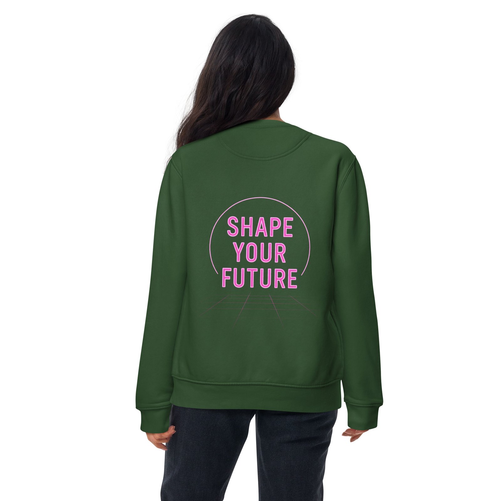 Allegorics Neon Crewneck – “Shape Your Future” Print (Front + Back) (M2480) - Image 10