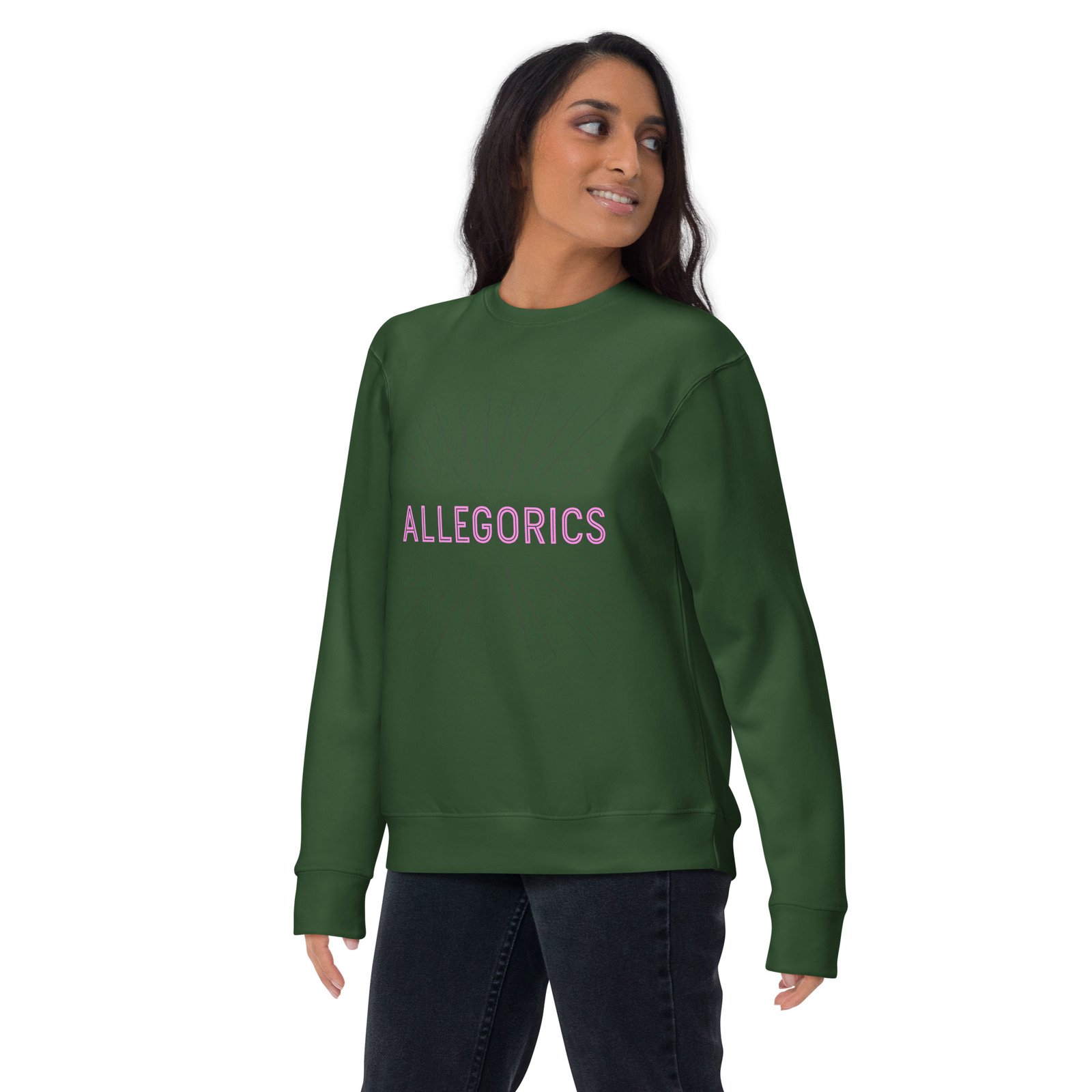 Allegorics Neon Crewneck – “Shape Your Future” Print (Front + Back) (M2480) - Image 9