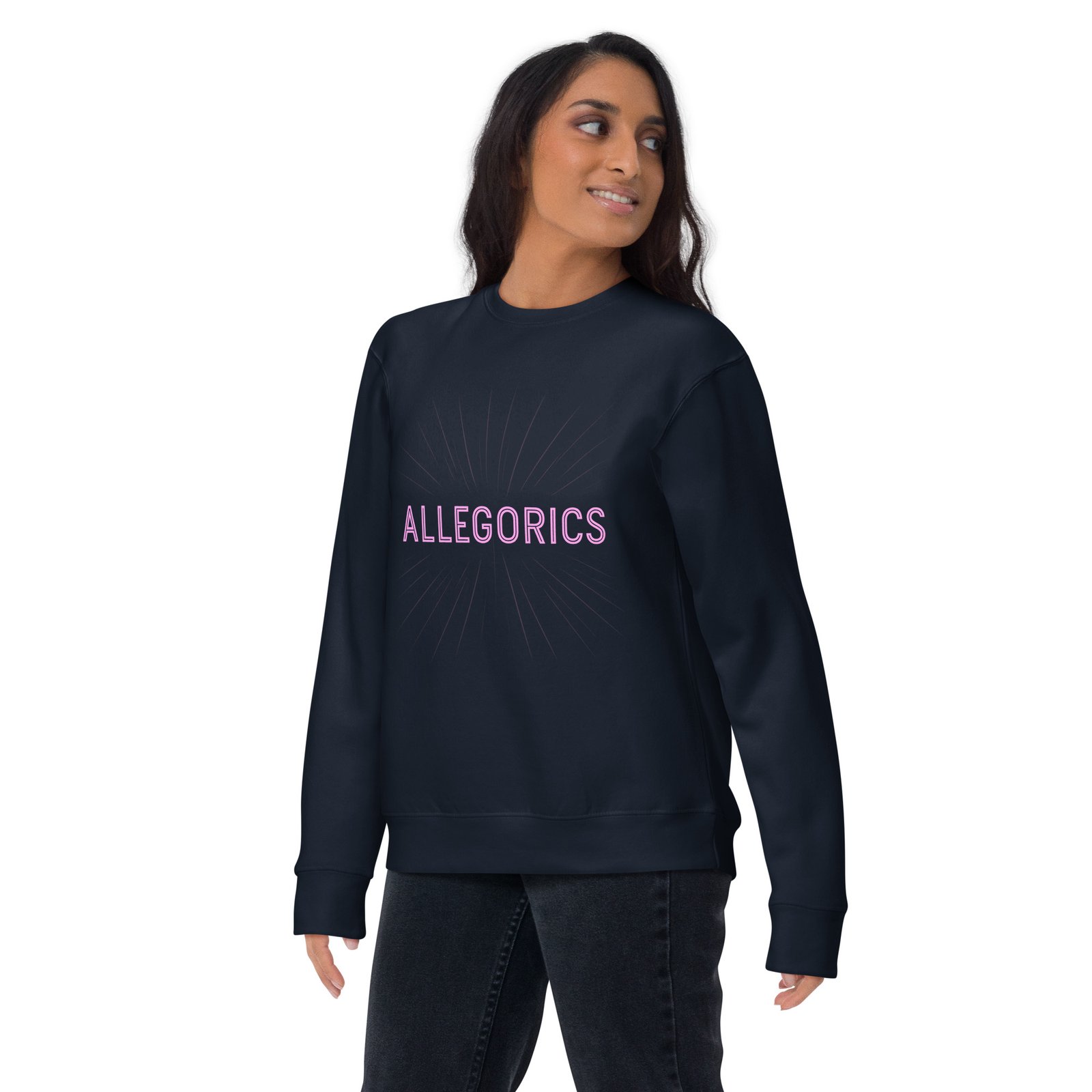 Allegorics Neon Crewneck – “Shape Your Future” Print (Front + Back) (M2480) - Image 3