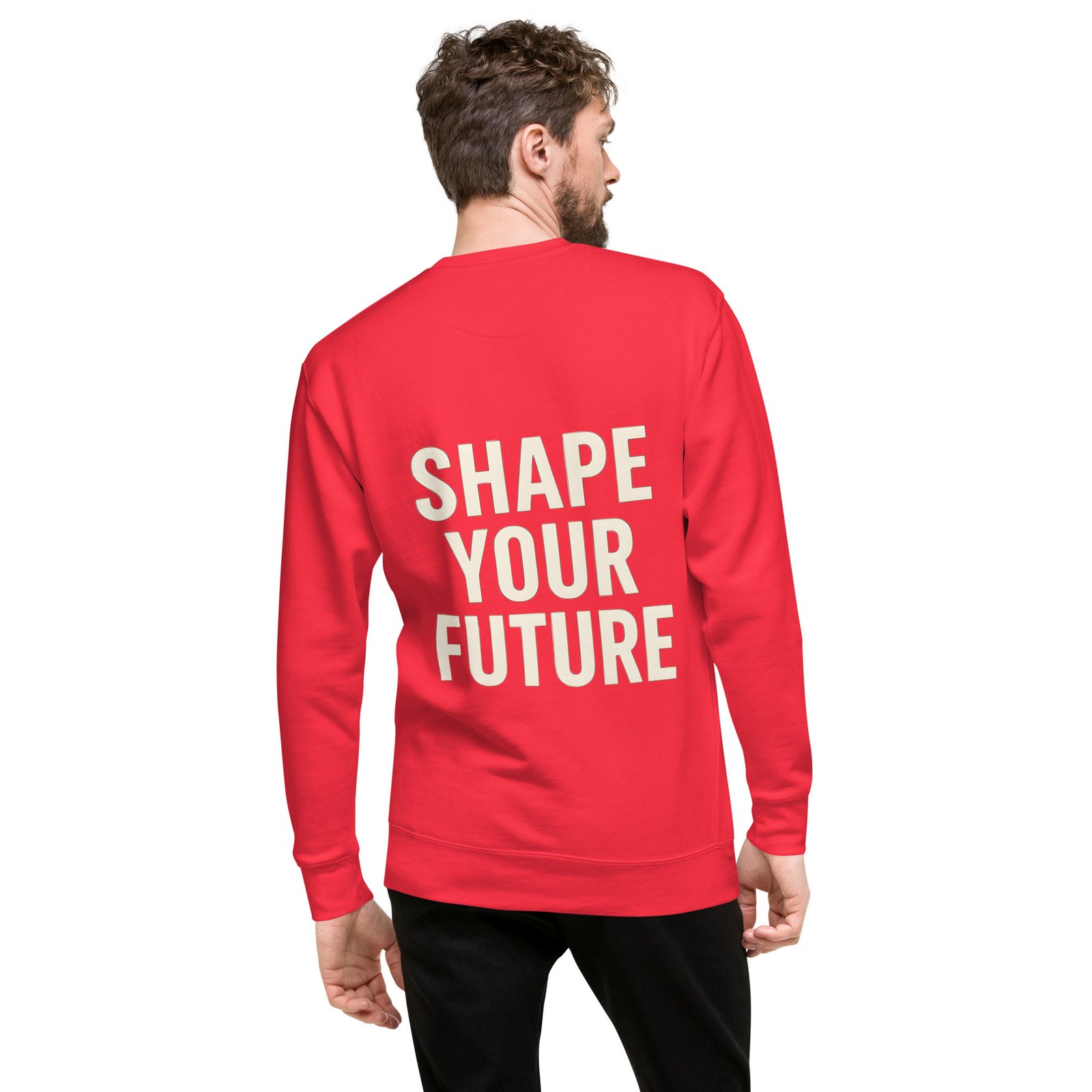 Allegorics “Shape Your Future” Crewneck – Embroidered Logo & Back Print (M2480) - Image 21
