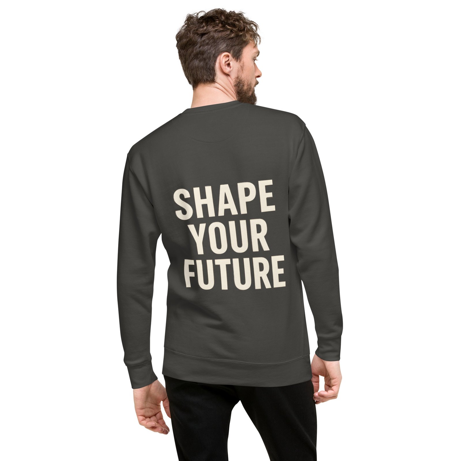 Allegorics “Shape Your Future” Crewneck – Embroidered Logo & Back Print (M2480) - Image 15