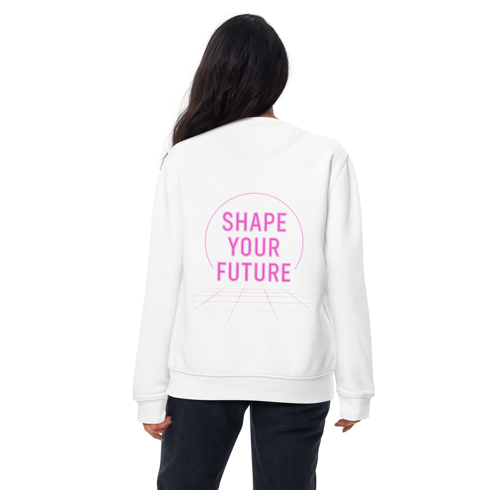 Allegorics Neon Crewneck – “Shape Your Future” Print (Front + Back) (M2480) - Image 12